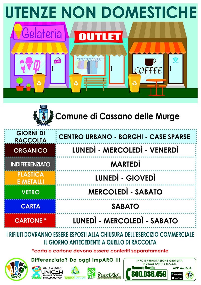 Calendario rifiuti: la raccolta differenziata nel Comune - Comuni-Chiamo