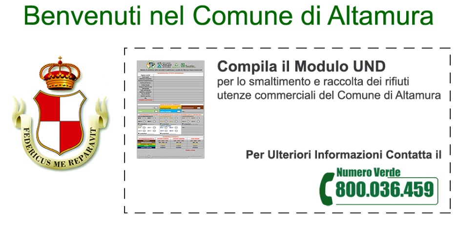 MODULO UND COMUNE DI ALTAMURA