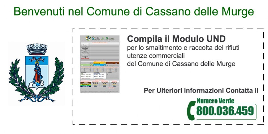 AROBA 4 MODULO U.N.D COMUNE DI CASSANO MURGE