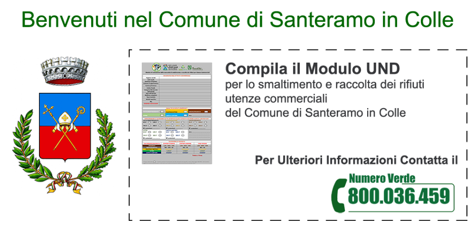 MODULO UND COMUNE DI SANTERAMO IN COLLE