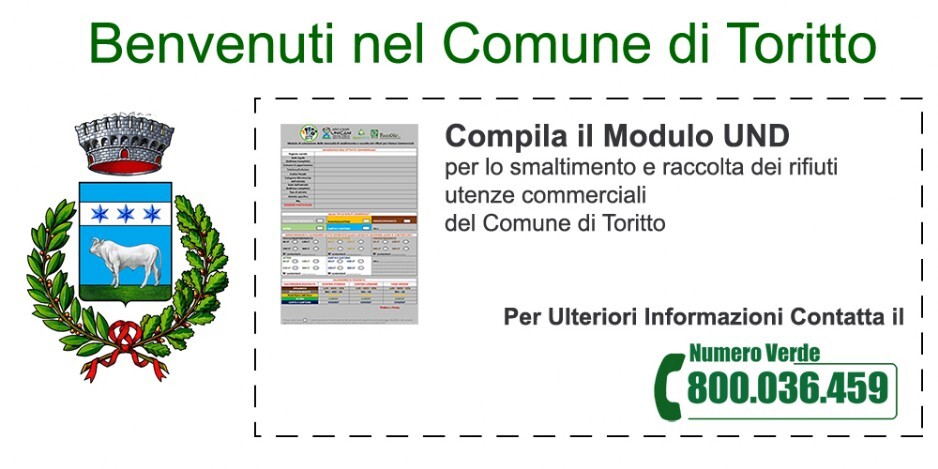MODULO UND COMUNE DI TORITTO